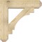 Ekena Millwork Merced Craftsman Rough Sawn Bracket w/ Offset Brace, Douglas Fir, 8"W x 32"D x 32"H BKT0806X32X32MRC04RDF - alternate 2